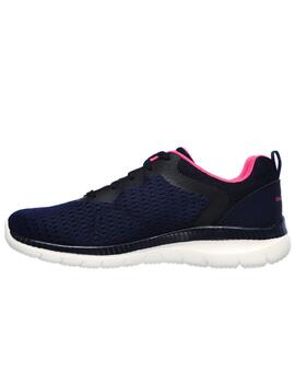 Zapatillas skechers bountiful quick path marino de mujer.