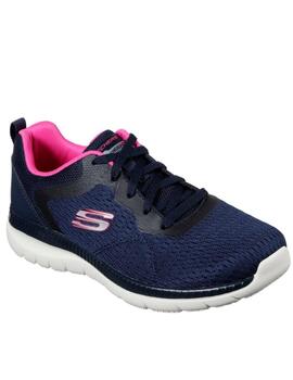 Zapatillas skechers bountiful quick path marino de mujer.