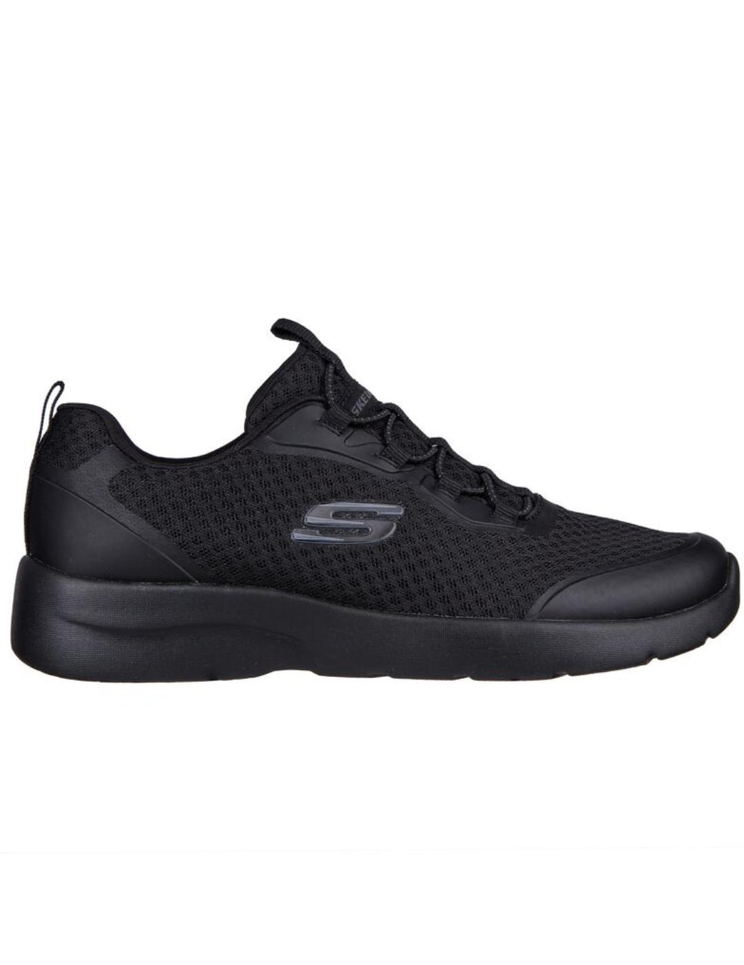 Zapatillas skechers dynamight 2.0 social orbit negro mujer.