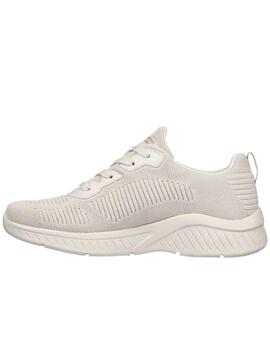 Zapatillas skechers squad air close encouter beige de mujer.