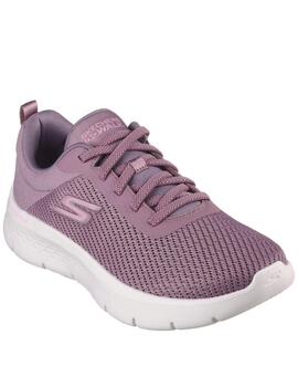 Zapatillas skechers go walk flex alani malva de mujer.