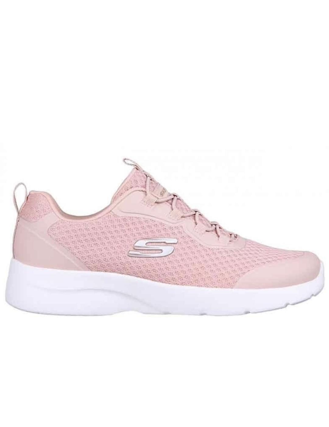 Zapatillas skechers dynamight 2.0 social orbit rosa de mujer