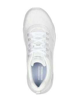 Zapatillas skechers go walk flex striking look blanco mujer.