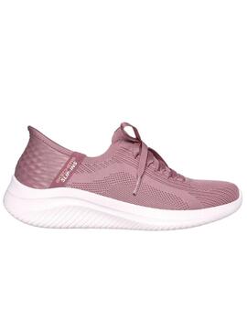 Zapatillas skechers slip-ins ultra flex 3.0 malva de mujer.