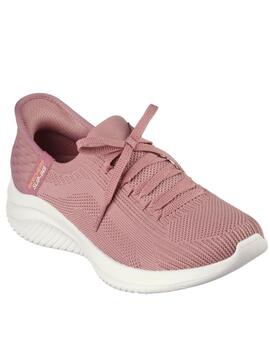 Zapatillas skechers slip-ins ultra flex 3.0 malva de mujer.