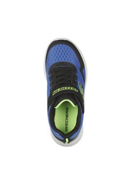 Zapatillas skechers microspec max torvix azul de niño.