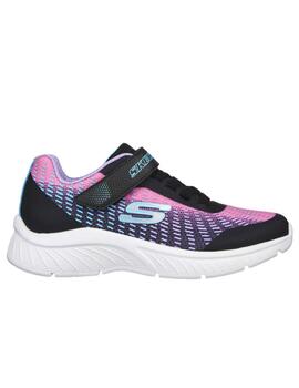 Zapatillas skechers microspec plus disco dreaming negro niña