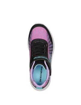 Zapatillas skechers microspec plus disco dreaming negro niña