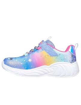 Zapatillas skechers s lights unicorn dreams de niña.