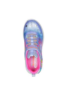 Zapatillas skechers s lights unicorn dreams de niña.