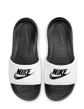 Chanclas nike victori one slide aa blanco negro de hombre.