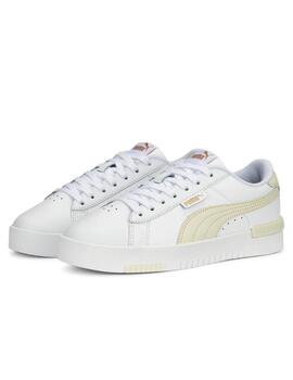 Zapatillas puma jada renew blanco beige de mujer.