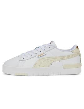 Zapatillas puma jada renew blanco beige de mujer.