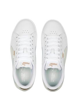 Zapatillas puma jada renew blanco beige de mujer.