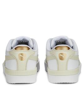 Zapatillas puma jada renew blanco beige de mujer.