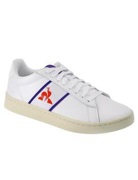 Zapatillas le coq sportif classic soft tricolore blanco.