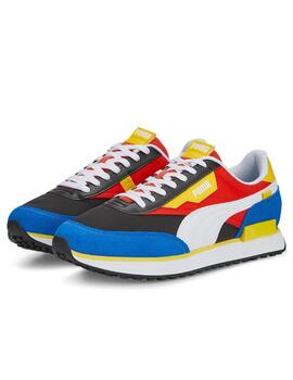 Zapatillas puma future rider new core rojo de hombre.