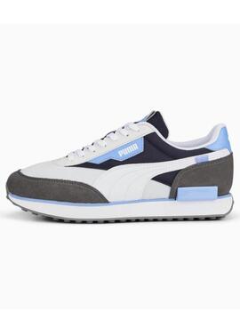 Zapatillas puma future rider new core azul gris de hombre.