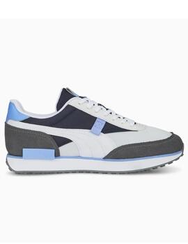 Zapatillas puma future rider new core azul gris de hombre.