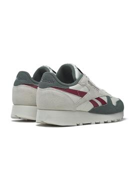 Zapatillas reebok classic leather beige verde de hombre.