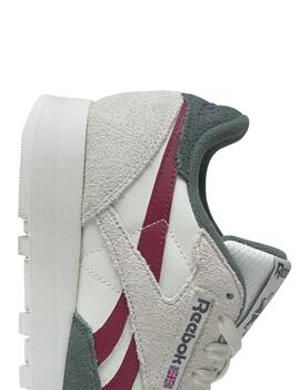 Zapatillas reebok classic leather beige verde de hombre.