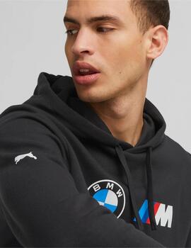 sudadera con capucha puma bmw mms ess negro de hombre.