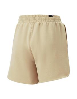 pantalón corto downtown high waist beige by Pedroche.