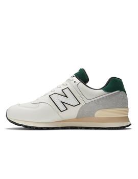 Zapatillas new balance u574vx2 blanco roto verde hombre