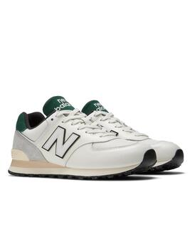 Zapatillas new balance u574vx2 blanco roto verde hombre