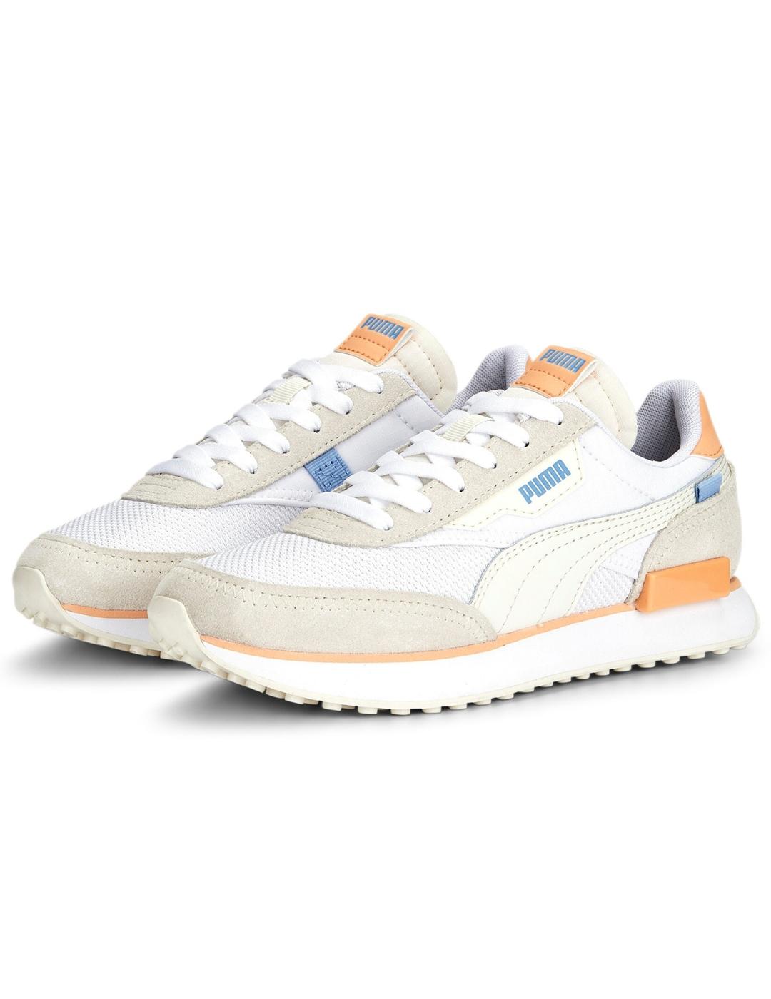 usted está comodidad cantidad de ventas Zapatillas puma future rider soft beige naranja de mujer