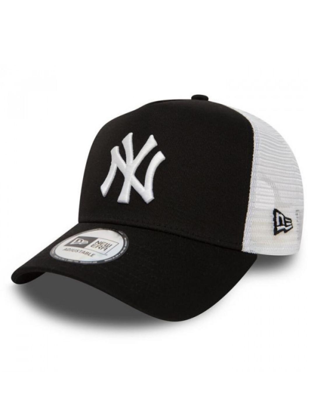 gorra new era clean trucker 2 new york yankees negro blanco.