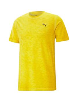 Camiseta puma m studio foundation wash amarillo de hombre.
