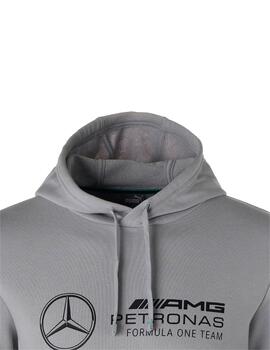 sudadera puma mercedes-amg petronas gris de hombre.