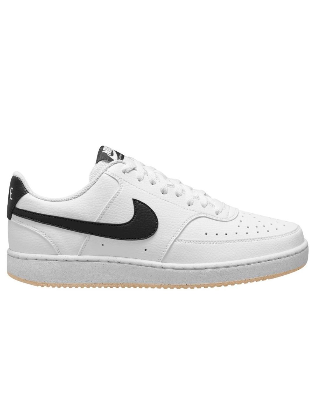 Zapatillas nike court vision lo nn blanco negro de hombre.