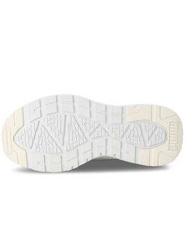 Zapatillas puma trinity lite jr blanco beige de niño.