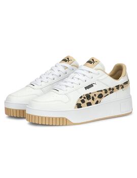 Zapatillas puma carina street animal blanco de mujer.