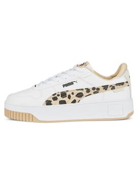 Zapatillas puma carina street animal blanco de mujer.