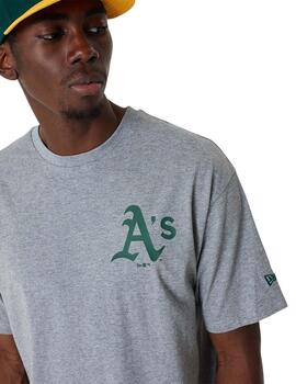 camiseta new era oakland athletics mlb ice cream gris hombre