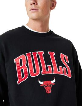 sudadera new era chicago bulls nba negro de hombre.