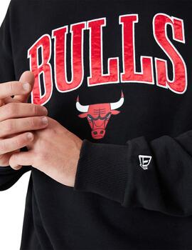 sudadera new era chicago bulls nba negro de hombre.