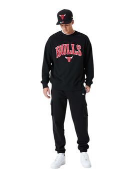 sudadera new era chicago bulls nba negro de hombre.