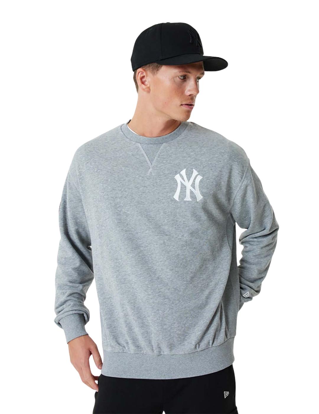 sudadera new era neyyan mlb heritage gris de hombre.