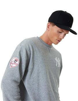 sudadera new era neyyan mlb heritage gris de hombre.