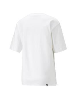 Camiseta puma HER blanco de mujer.