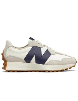 Zapatillas new balance ws327kb beige azul de mujer.