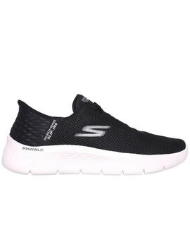 Zapatillas skechers go walk flex slip-ins negro de mujer.