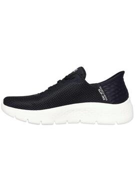 Zapatillas skechers go walk flex slip-ins negro de mujer.