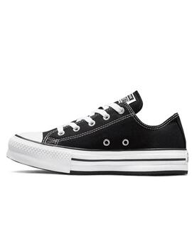 Zapatillas converse all star eva lift ox negro de niña.