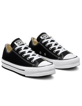 Zapatillas converse all star eva lift ox negro de niña.