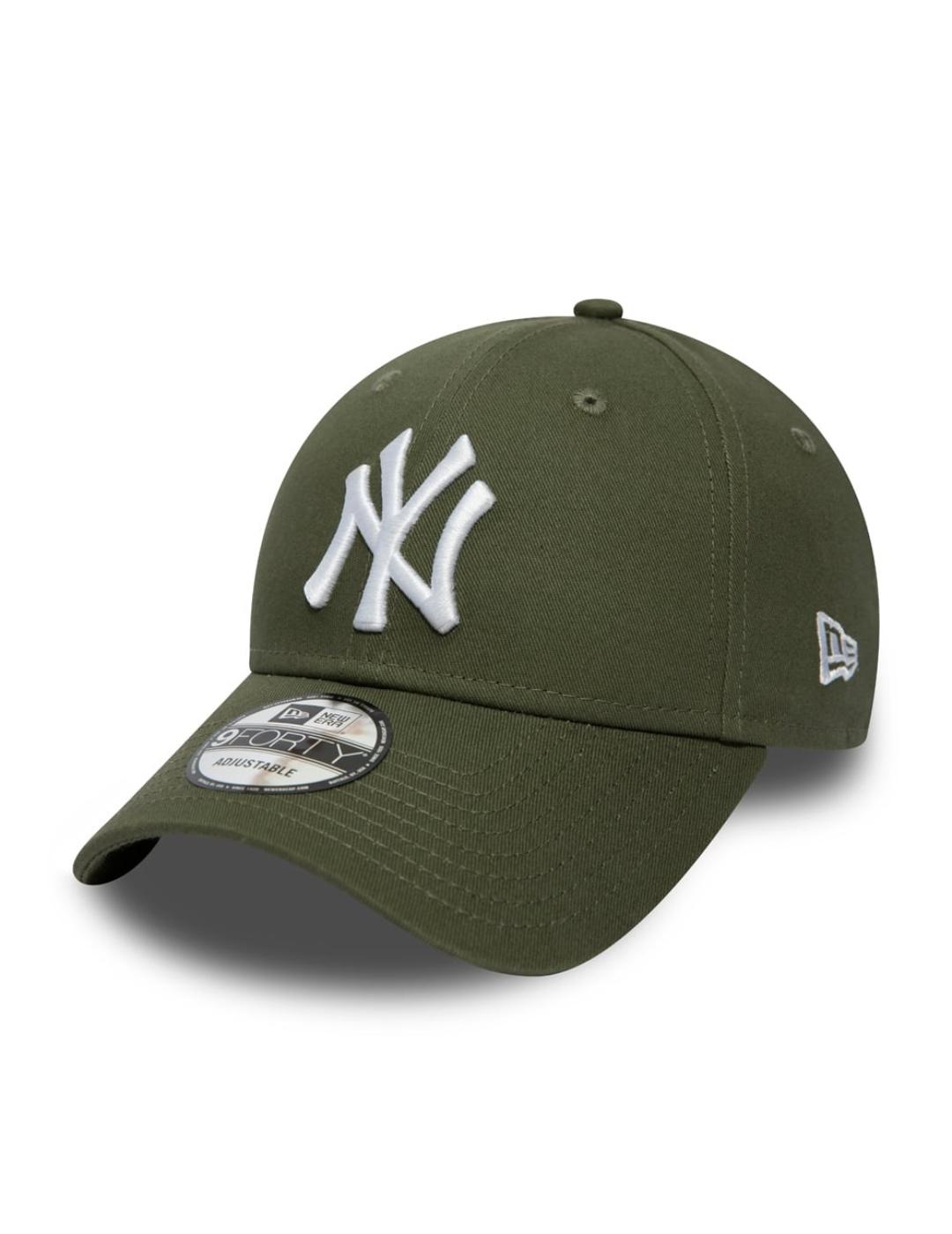 gorra new era 940 essential new york yankees verde de hombre